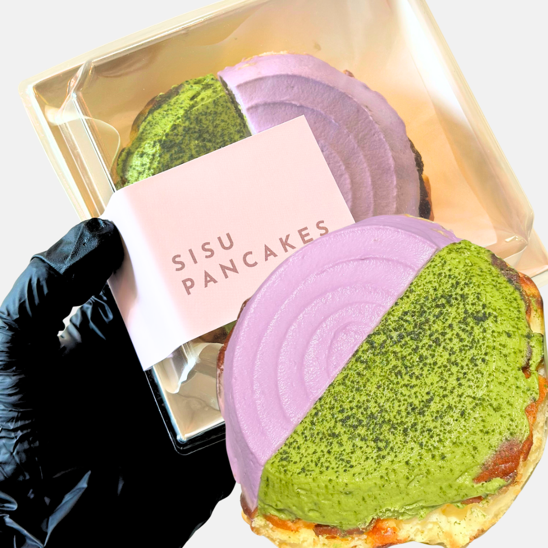 Mini Matcha/Ube Basque Cheesecake