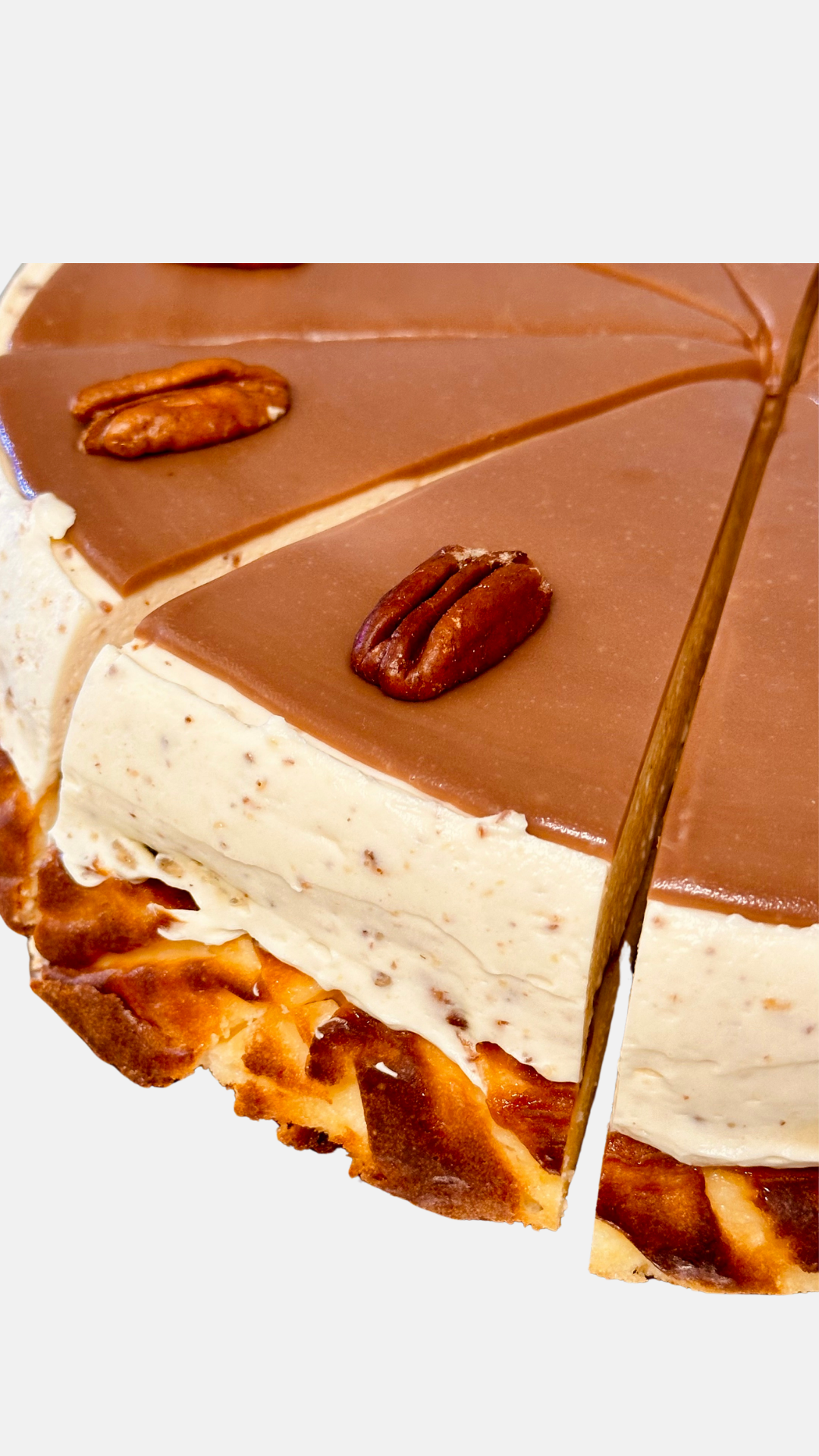 Caramel Pecan 10" Basque cheesecake